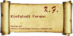 Kisfaludi Ferenc névjegykártya